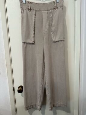 Young Fabulous & Broke Wide-Leg Utility Pants in Taupe